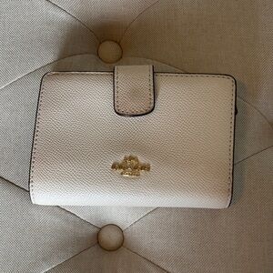 Coach Ivory Textured Wallet